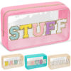 Hot Sell Custom Logo Waterproof Luxury  Women Lady Handle Bag Pencil Box Toiletry Travel Bag PVC Cosmetic Bag - Image 6