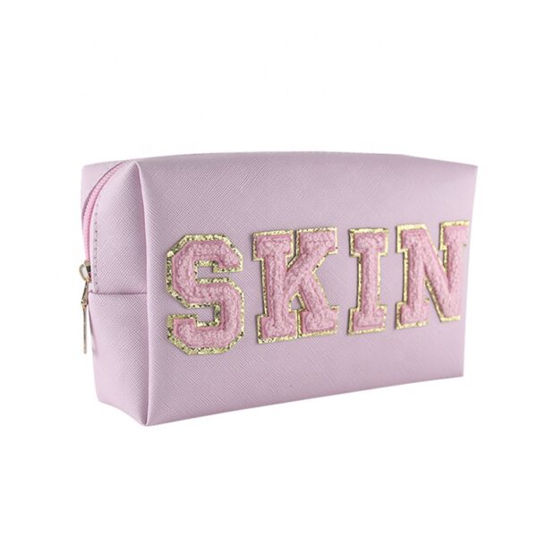 New Hot Sell BSCI Customized Waterproof Organizer Travel Cosmetic Bag PU Makeup Bag