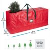 PE Woven Dust Proof Waterproof Christmas Tree Decoration Heavy Duty Zipper Storage Bag - Image 2