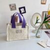 Wholesale BSCI Custom Logo Reusable Women's Kids Handle Tote Bag Shopping Bags Cotton Canvas Bag - Image 3