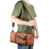 Custom Logo Multi-function Waxed Canvas Bartende Kit Storage Bag Bar Tool Set Bag - Image 3