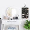 Hot Selling Home Door Hook Hanging 300 Pockets Earring Necklace Rings Jewelry Storage Bag - Image 4