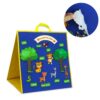 Hot Selling Custom Logo School Teacher Parents Education Felt Foldable Hanging Two Sides Tabletop Display Chart - Image 2
