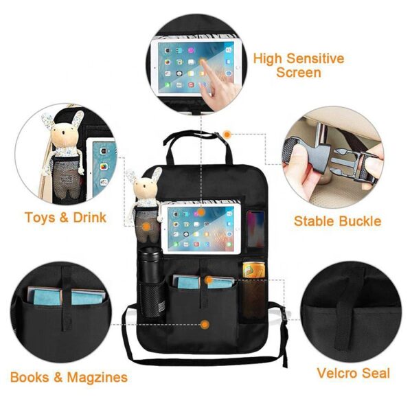 New Hot Selling Waterproof Travel Camping Car Organizer Car Truck Storage Boxes Seat Back Hanging Storage Bag - Image 4