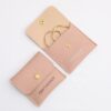 Hot Sell Custom Logo Printed Laxury Packaging Cotton PU Earring Necklace Bracelet Jewelry Bag Small Canvas Gift Jewelry Pouch