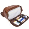 Hot Selling BSCI Bulk Men Women Custom Logo PU Luxury Roomy Toiletry Storage Bag Makeup Case Travel Cosmetic Bag - Image 3