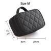 Bulk Custom Design Logo Double Layers Soft Luxury Women Toiletry Travel Brush Cosmetic Bag Makeup Bag With Mirror - Image 5