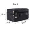 Bulk Custom Design Logo Double Layers Soft Luxury Women Toiletry Travel Brush Cosmetic Bag Makeup Bag With Mirror - Image 4