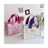 Wholesale BSCI Custom Logo Reusable Women's Kids Handle Tote Bag Shopping Bags Cotton Canvas Bag