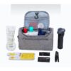 BSCI Bulk Custom Design Logo Soft Luxury Oxford Women Men Cosmetic Organizer Toiletry Bag Travel Bag - Image 3