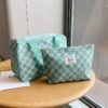 New BSCI Bulk Custom Logo Luxury Women Lady Toiletry Travel Bag PU Cosmetic Bag