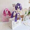 Wholesale BSCI Custom Logo Reusable Women's Kids Handle Tote Bag Shopping Bags Cotton Canvas Bag - Image 4