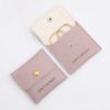 Hot Sell Custom Logo Printed Laxury Packaging Cotton PU Earring Necklace Bracelet Jewelry Bag Small Canvas Gift Jewelry Pouch - Image 6